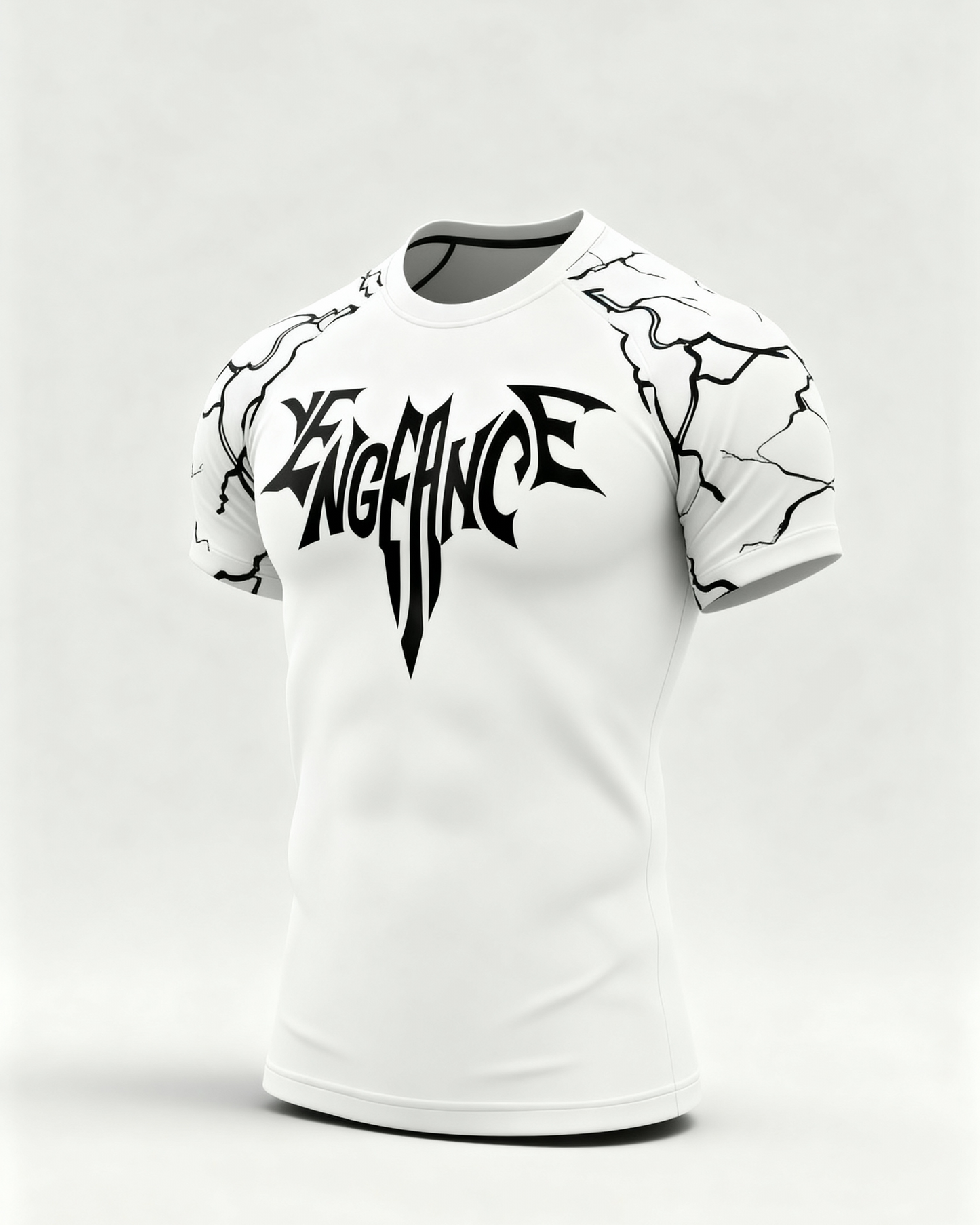 White compression T-shirt