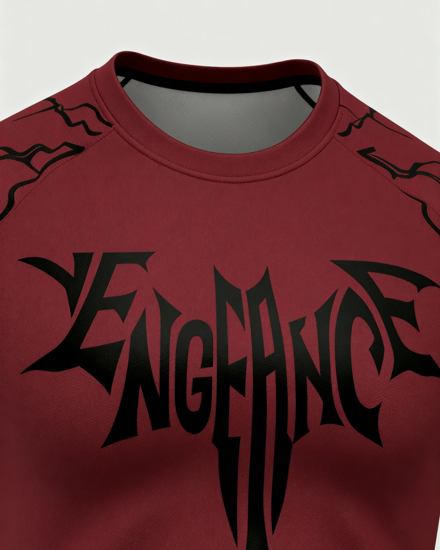 Burgundy compression t-shirt