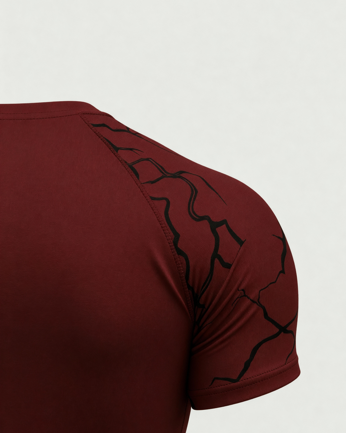 Burgundy compression t-shirt