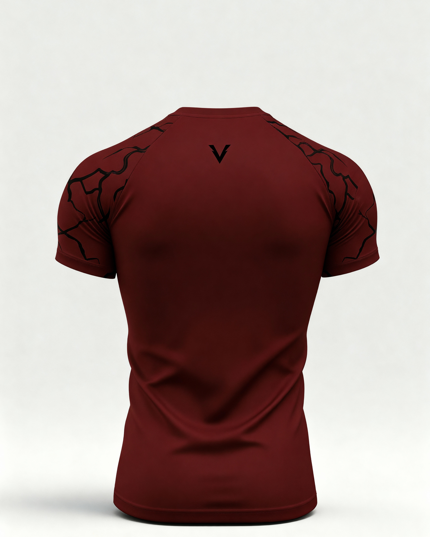 Burgundy compression t-shirt