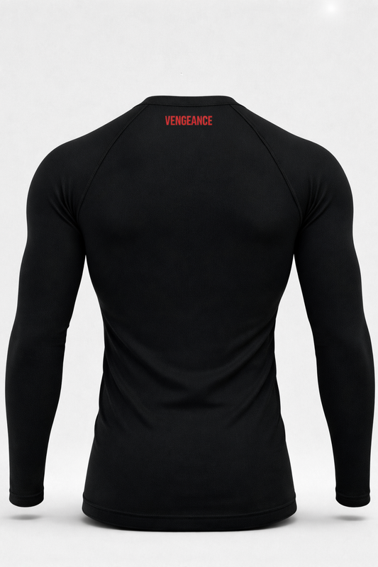 BLACK-long sleeve compression