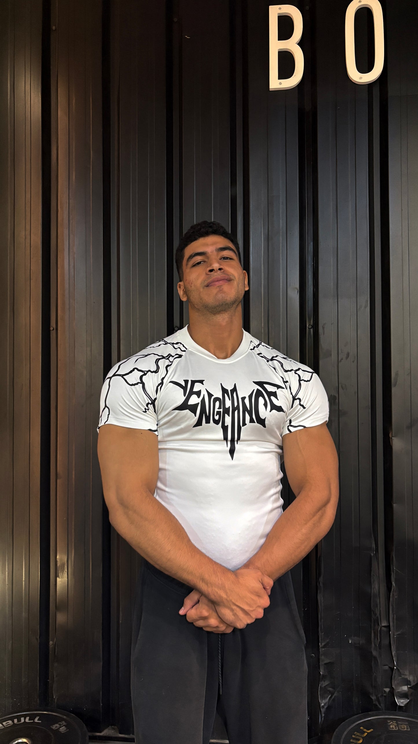 White compression T-shirt