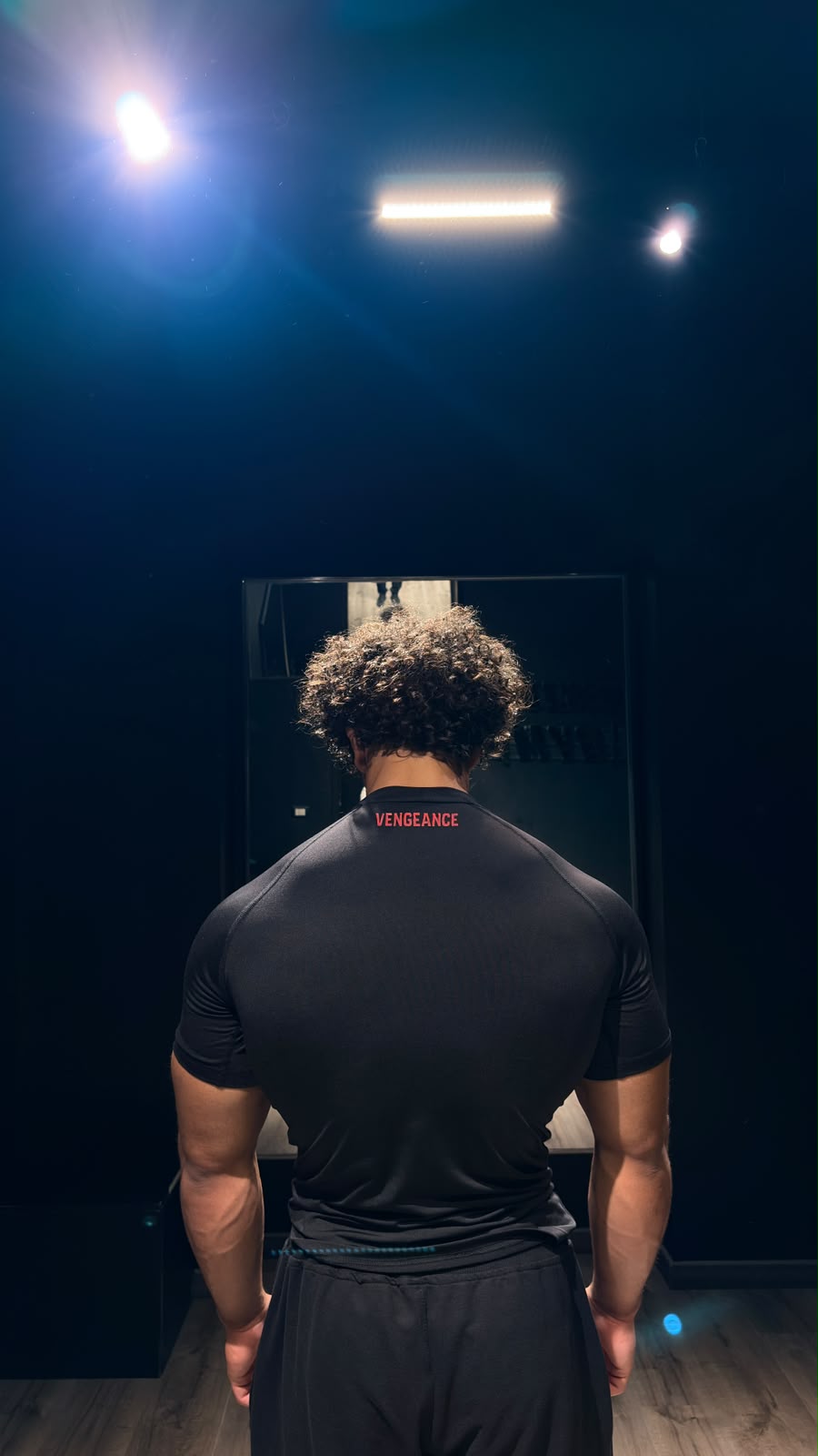 Black compression T-shirt