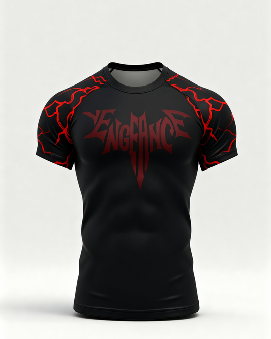 Black compression T-shirt