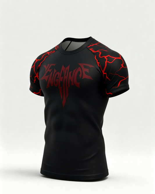 Black compression T-shirt