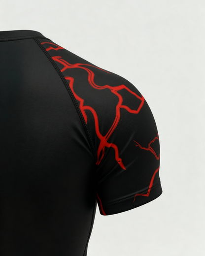 Black compression T-shirt