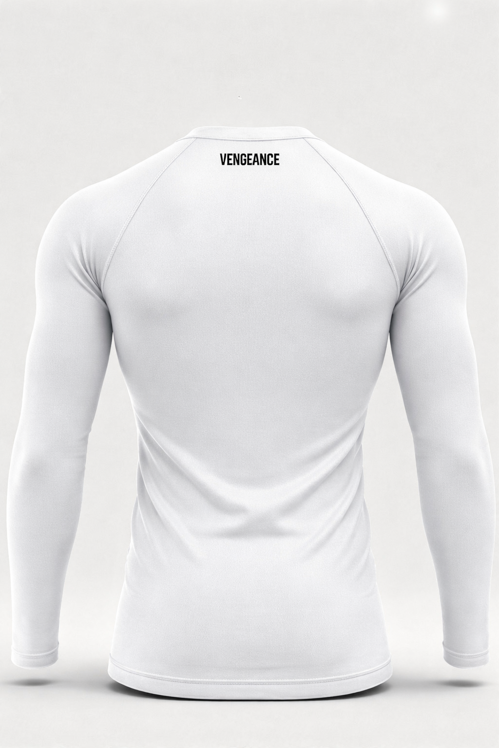 WHITE-long sleeve compression