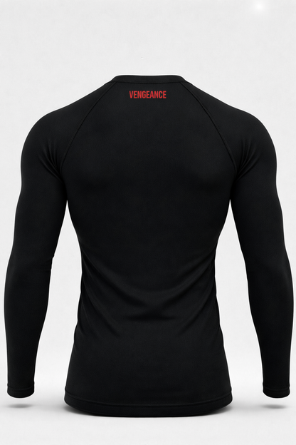 BLACK-long sleeve compression