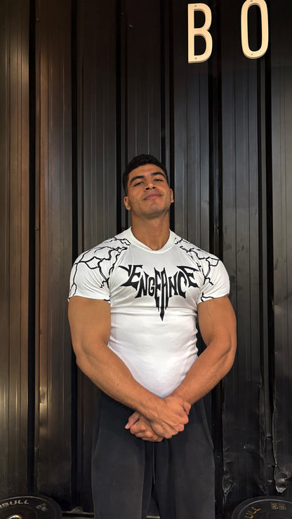 White compression T-shirt
