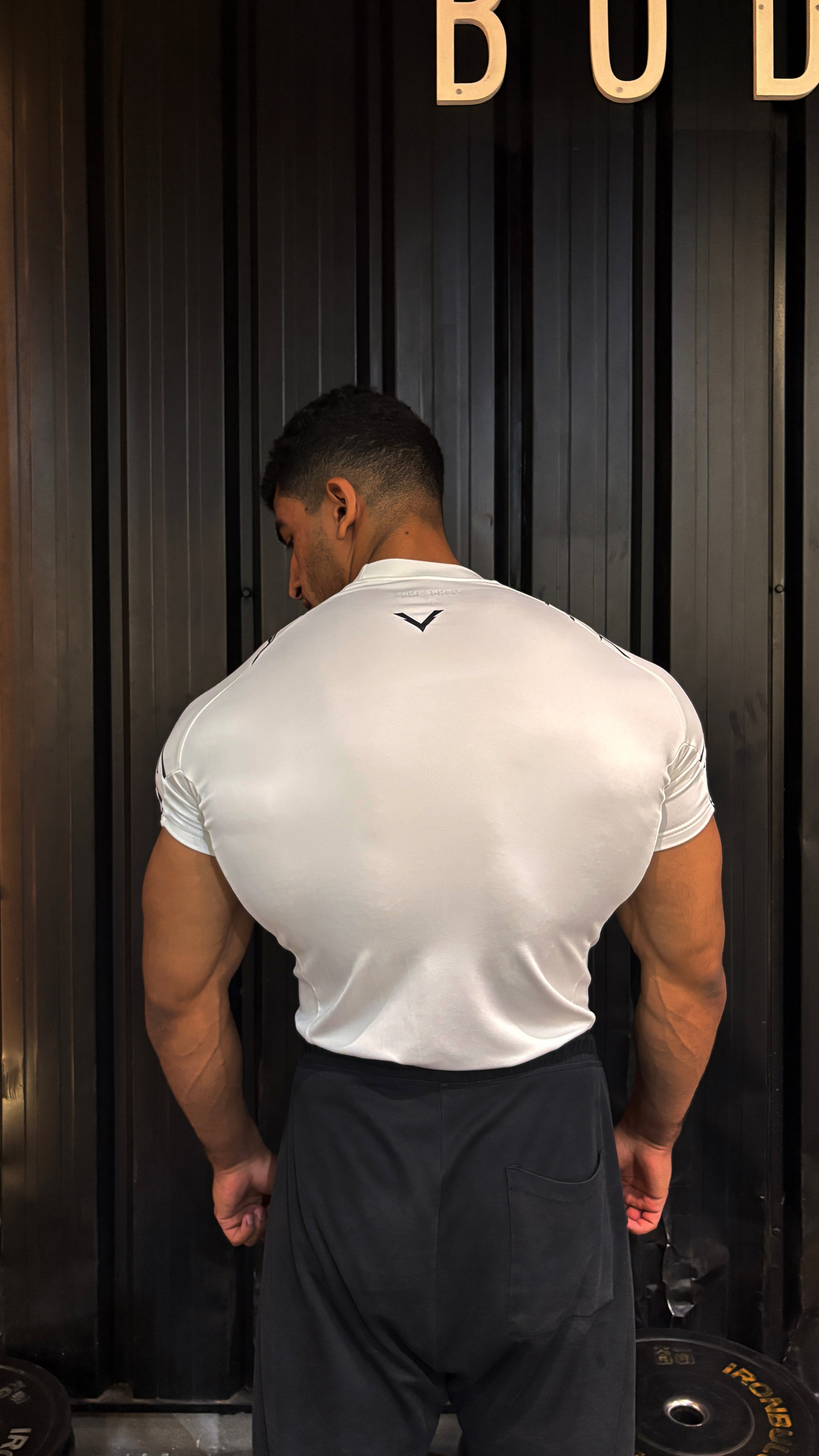 White compression T-shirt