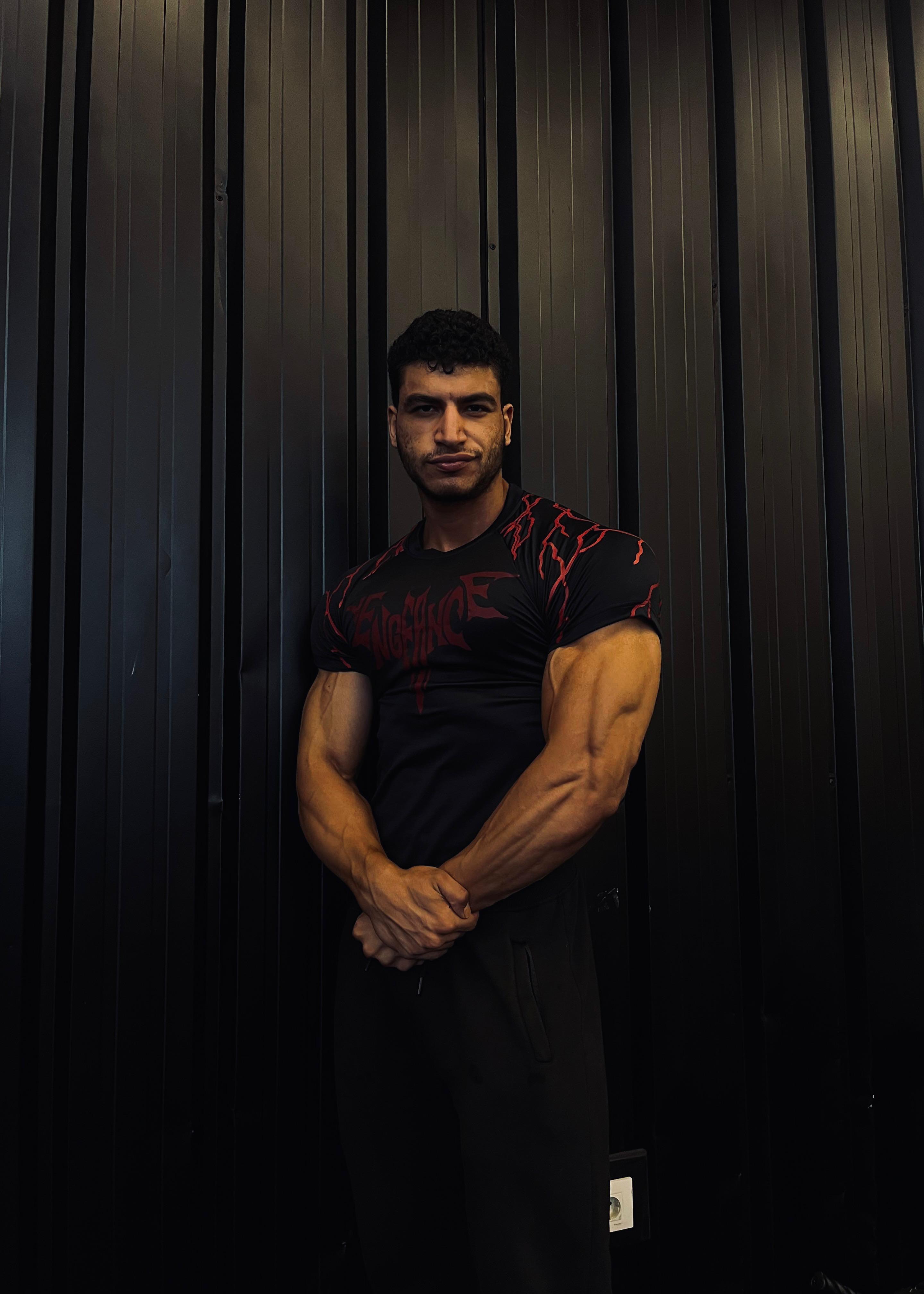 Black compression T-shirt