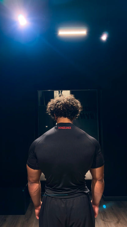 Black compression T-shirt